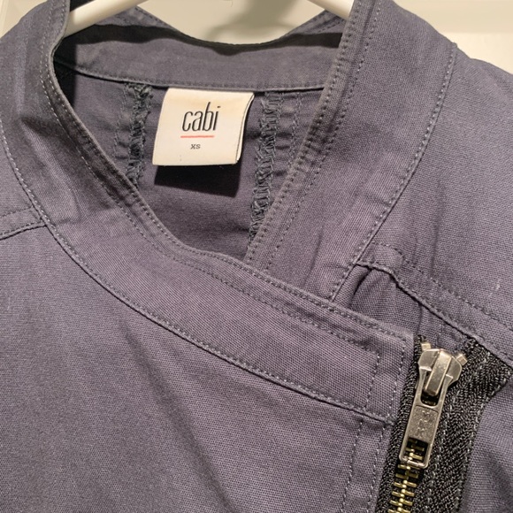 Cabi Twilight Asymmetrical Grey Moto Jacket in a size XS. - Picture 3 of 6